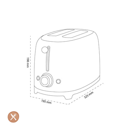 Smeg - Broodroosters | Roze | Jaren 50 | Toaster 2x2