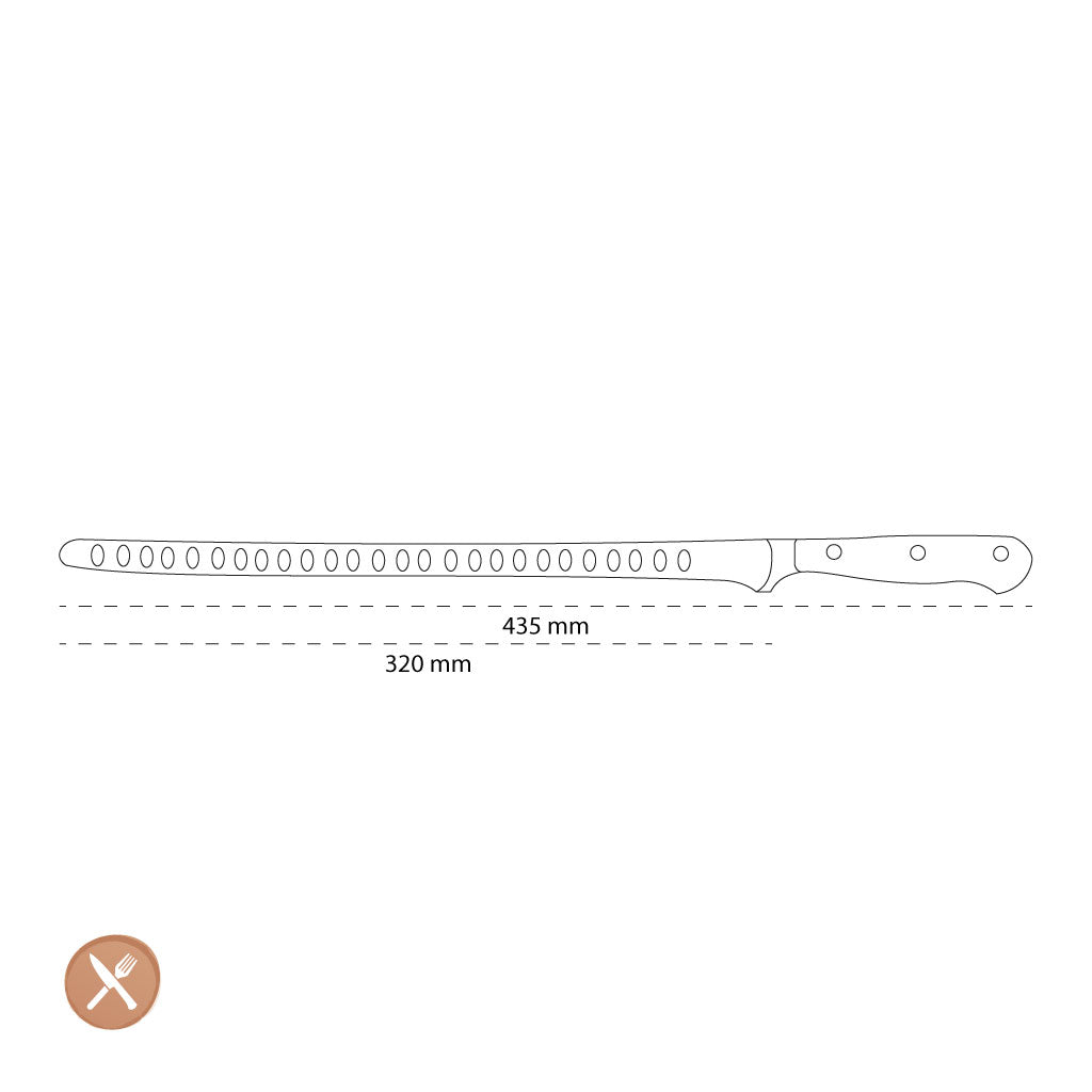 Wusthof - Classic Zalmmes met kuiltjes 32 cm