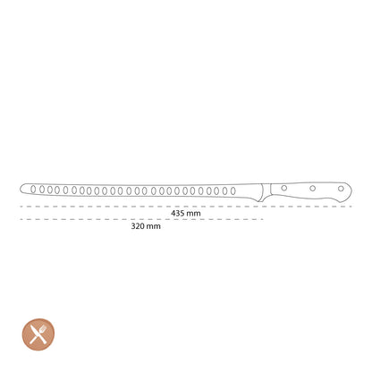 Wusthof - Classic Zalmmes met kuiltjes 32 cm