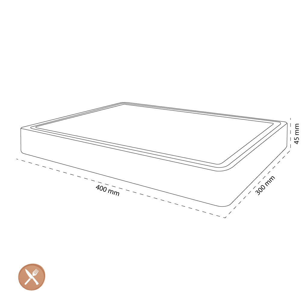 Shinrai Japan - Schaak Snijplank Acaciahout - 40 x 30 x 4.5 cm