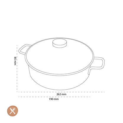 Demeyere - Apollo 7 Lage kookpan 28 cm met glasdeksel