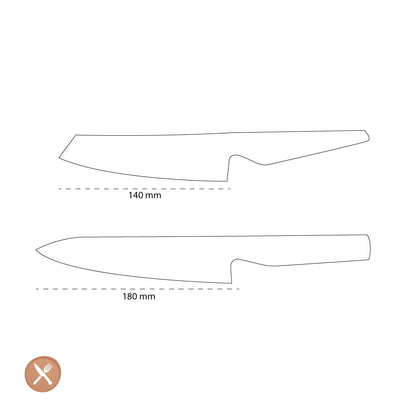 Global - G-7805 Koksmes + Groentemes