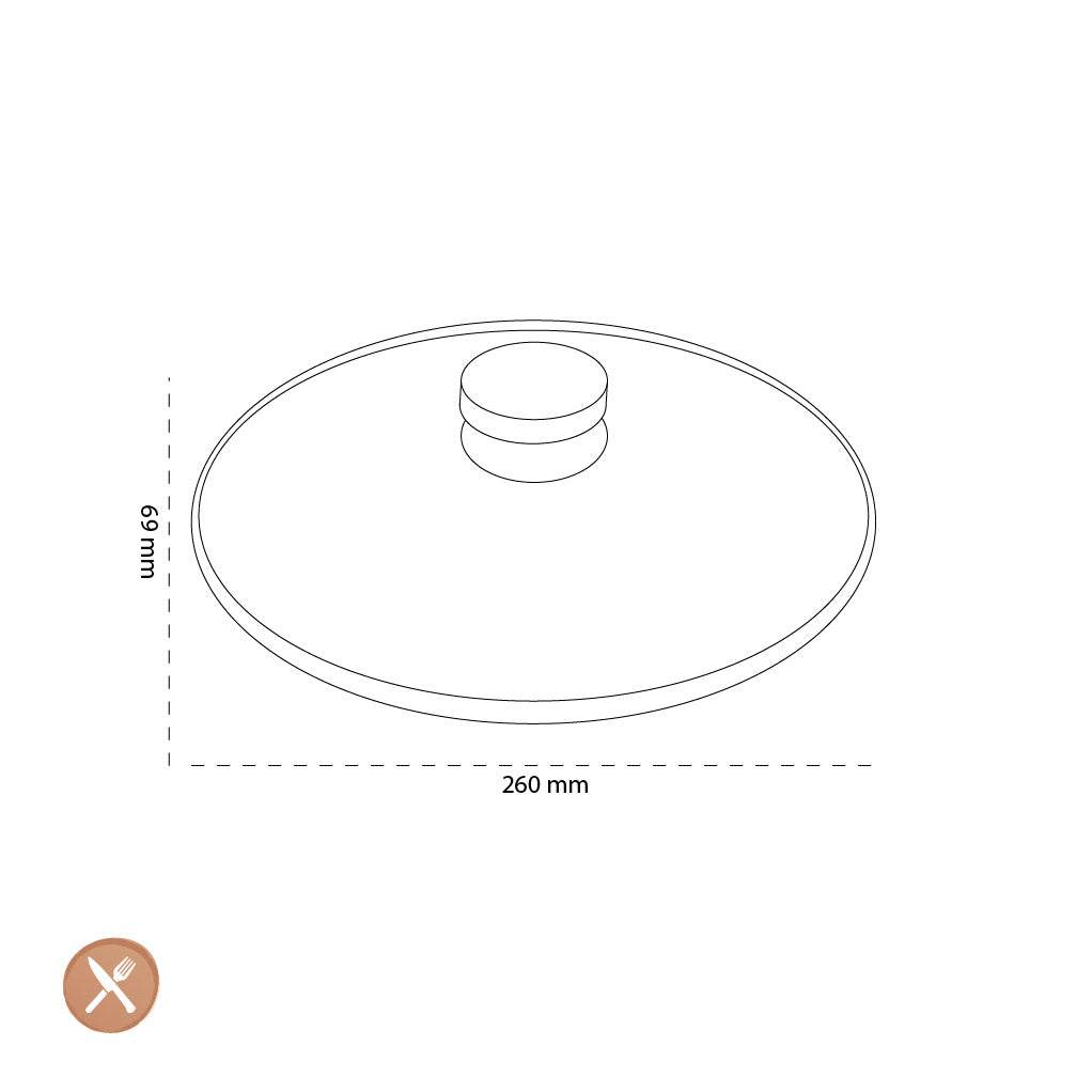 Demeyere - Glasdeksel 26 cm