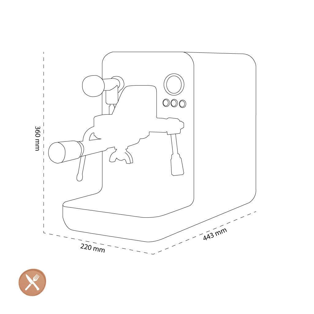 Smeg - Espressomachine Mat Wit