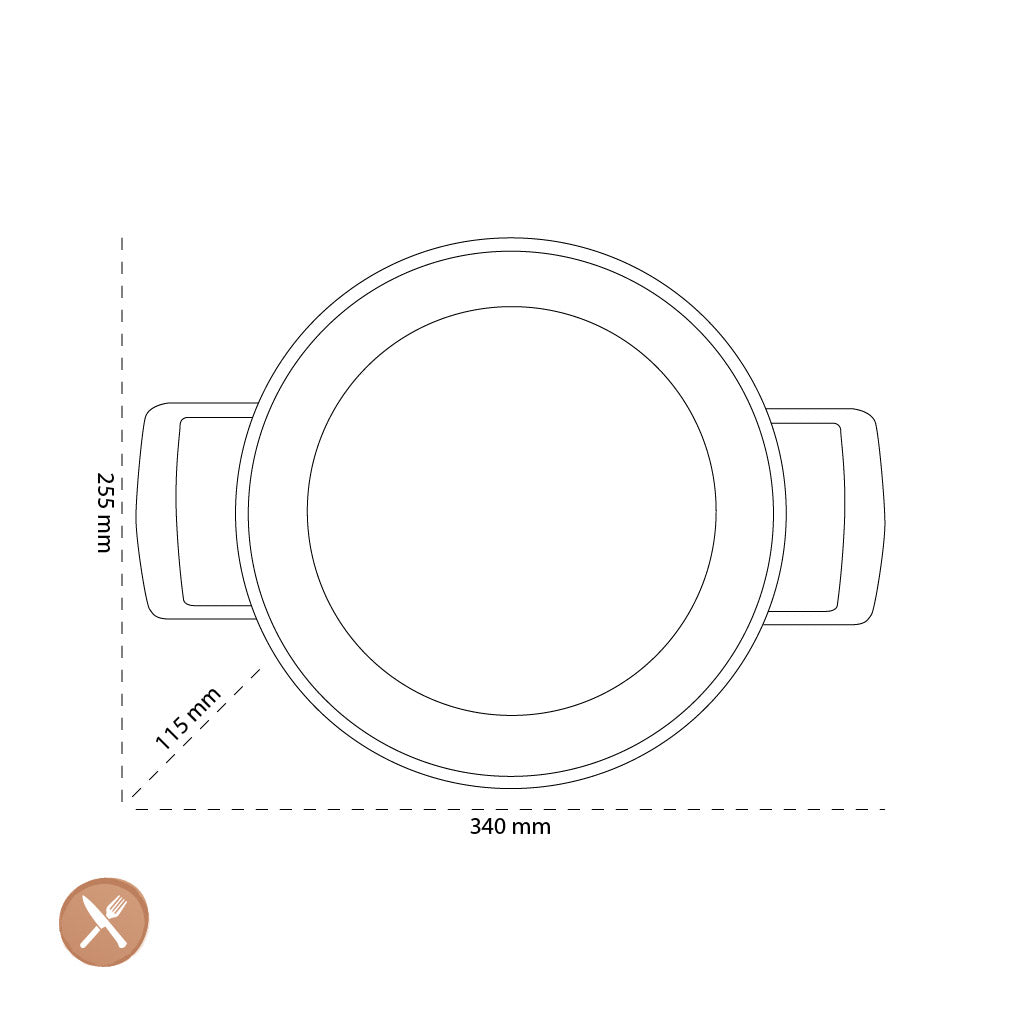 Demeyere - Alu Pro 5 Ceraforce Lage kookpan met deksel 24 cm