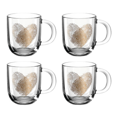 Leonardo - GB/Cup 400ml fingerprint heart 4 stuks