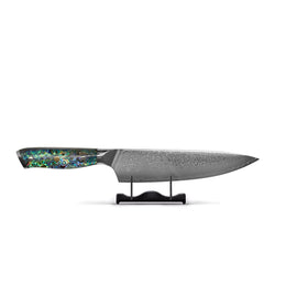 Shinrai Knives - Parelmoer Jewels Damascus Koksmes 20 cm