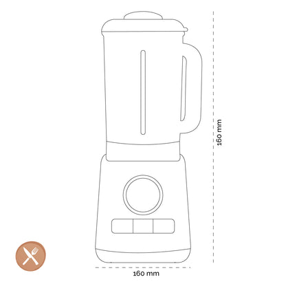 Magimix - Blender Power 4 Mat Chroom