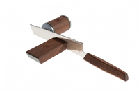Horl - Broodmes Walnoothout - Triple Pro Cut Dubbelzijdig Gekarteld