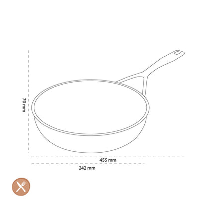 Demeyere - Alu Pro 5 Ceraforce Hoge koekenpan 24 cm