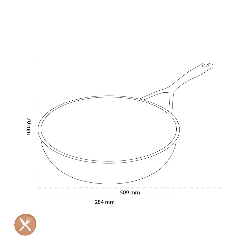 Demeyere - Alu Pro 5 Ceraforce Hoge koekenpan 28 cm