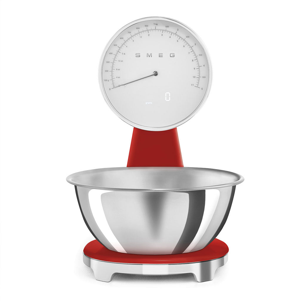 SMEG - Weegschaal Digitaal Jaren 50 Rood