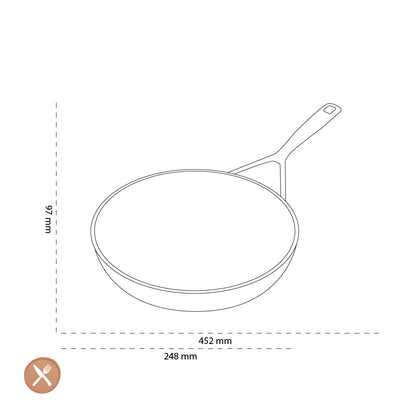 Demeyere - Alu Pro 5 Ceraforce Koekenpan 24 cm