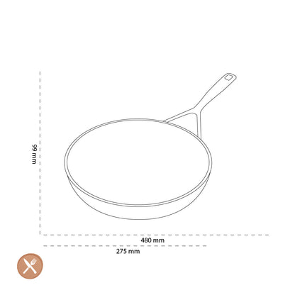 Demeyere - Alu Pro 5 Ceraforce Koekenpan 26 cm