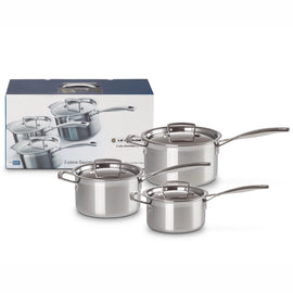 Le Creuset - Steelpannenset RVS (3-delig)