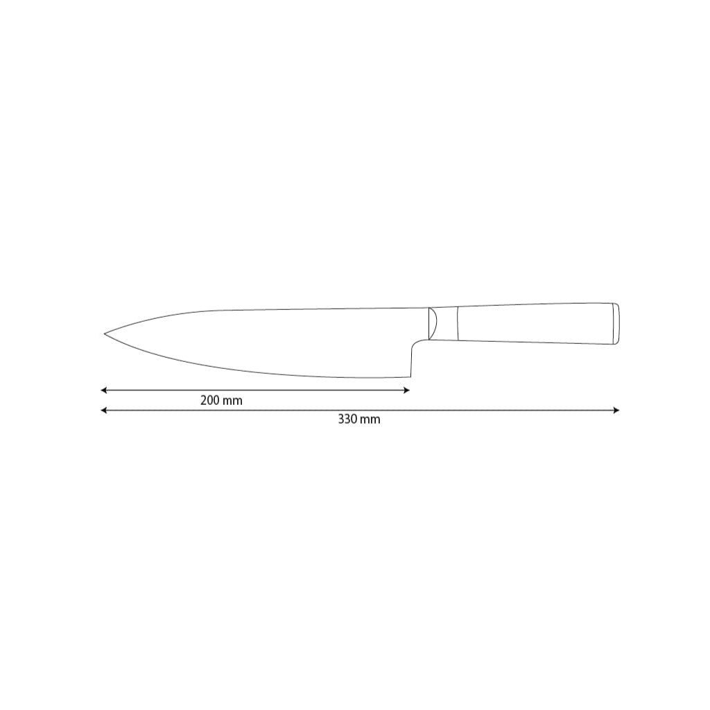 Shinrai Knives - Hammered Damast BR - Damascus Koksmes 20 cm