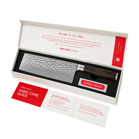 Shinrai Knives - Couteau de chef chinois Damask BR - 18 cm