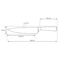 Shinrai Knives - Damascus Print Epoxy Sapphire Koksmes 20 cm