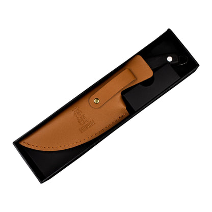 Shinrai Knives - RVS Gladiator Koksmes met holster - Zwart