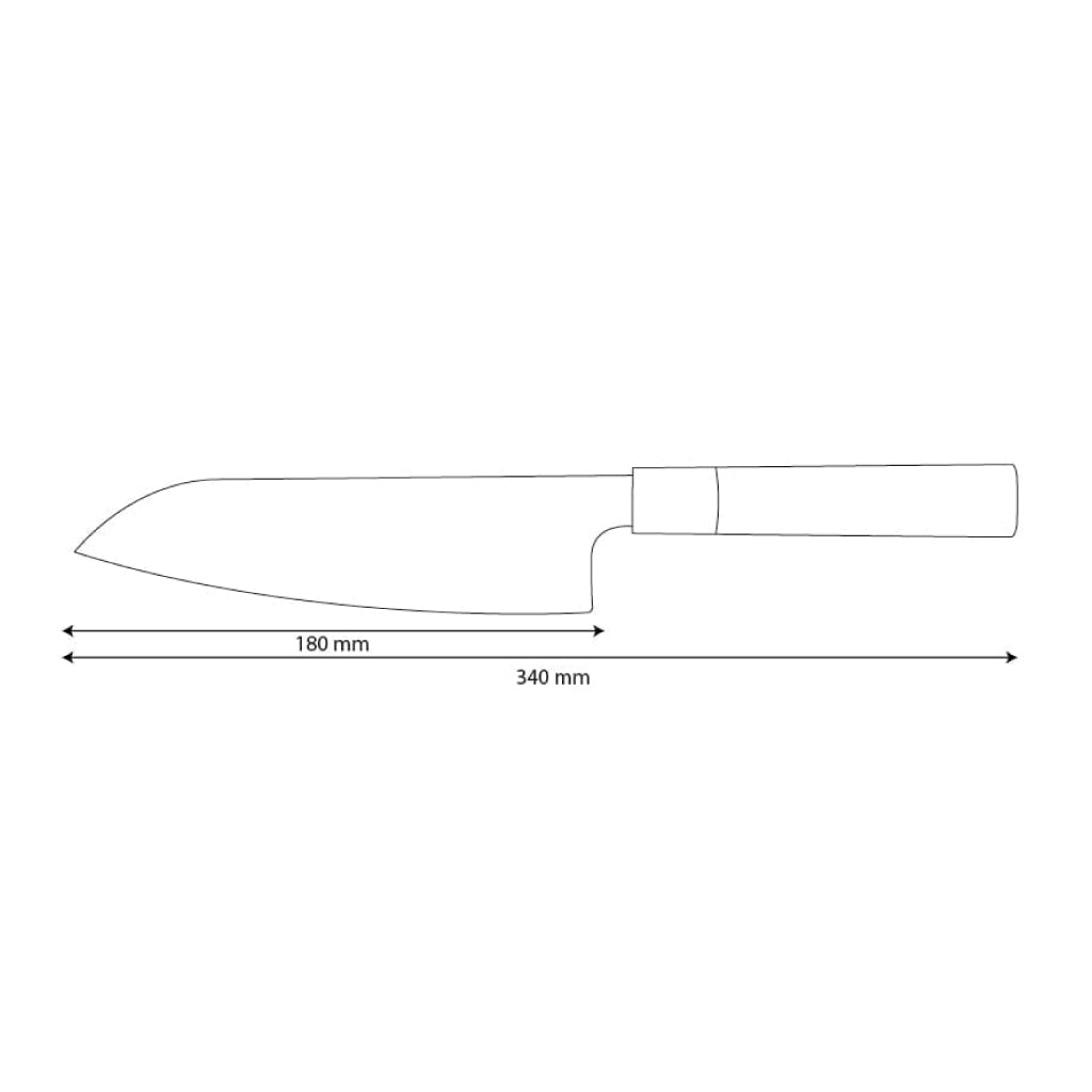 Shinrai Japon - Couteau Santoku Takumi Kaza Damas 18 cm