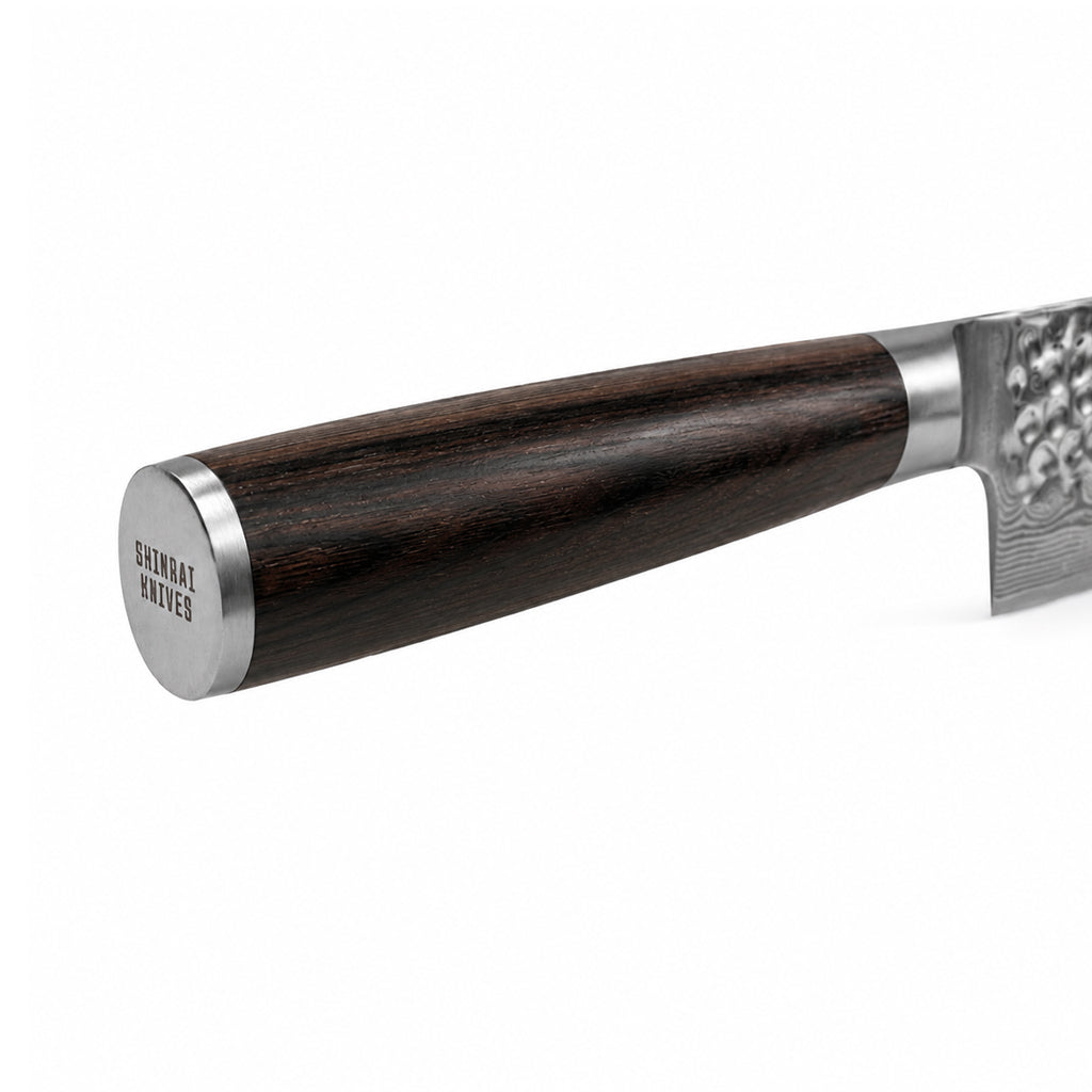 Shinrai Japan - Hammered Damast BR - Couteau de chef Damas 20 cm