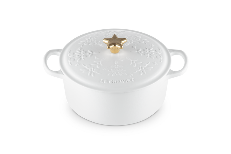 Le Creuset - Noel braadpan 4,2 liter ø 24 cm gietijzer Cotton