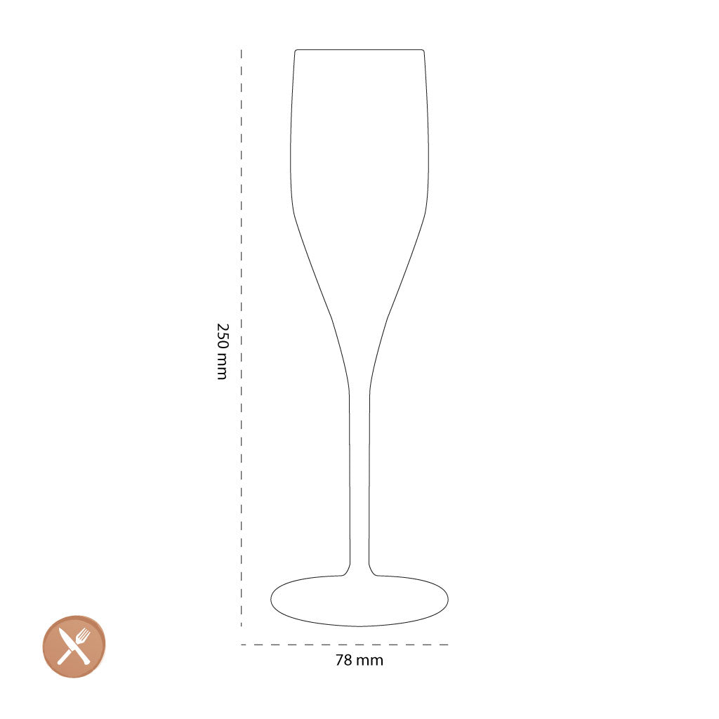 Leonardo - POESIA Champagne Glazen 250ml - 6 stuks