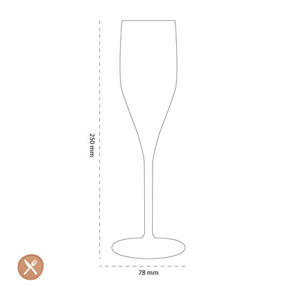 Leonardo - POESIA Champagne Glazen 250ml - 6 stuks