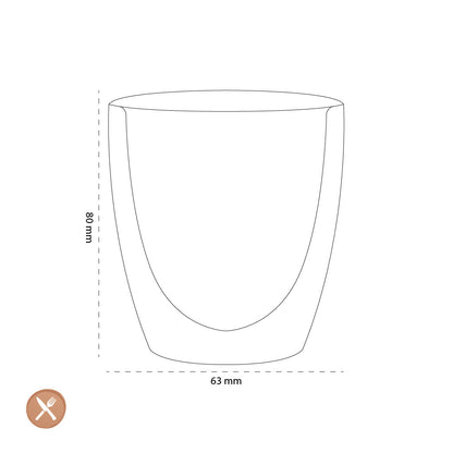 Leonardo - Dubbelwandige Mok Duo 100ml