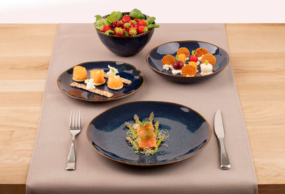 Medard de Noblat - Vertigo Denim Dessertbord 21 cm (set van 6)