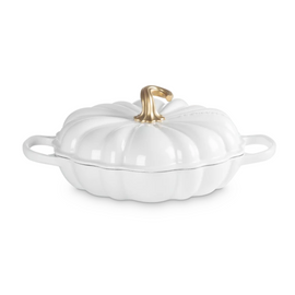Le Creuset - Campagnard Citrouille Signature Blanc 28 cm