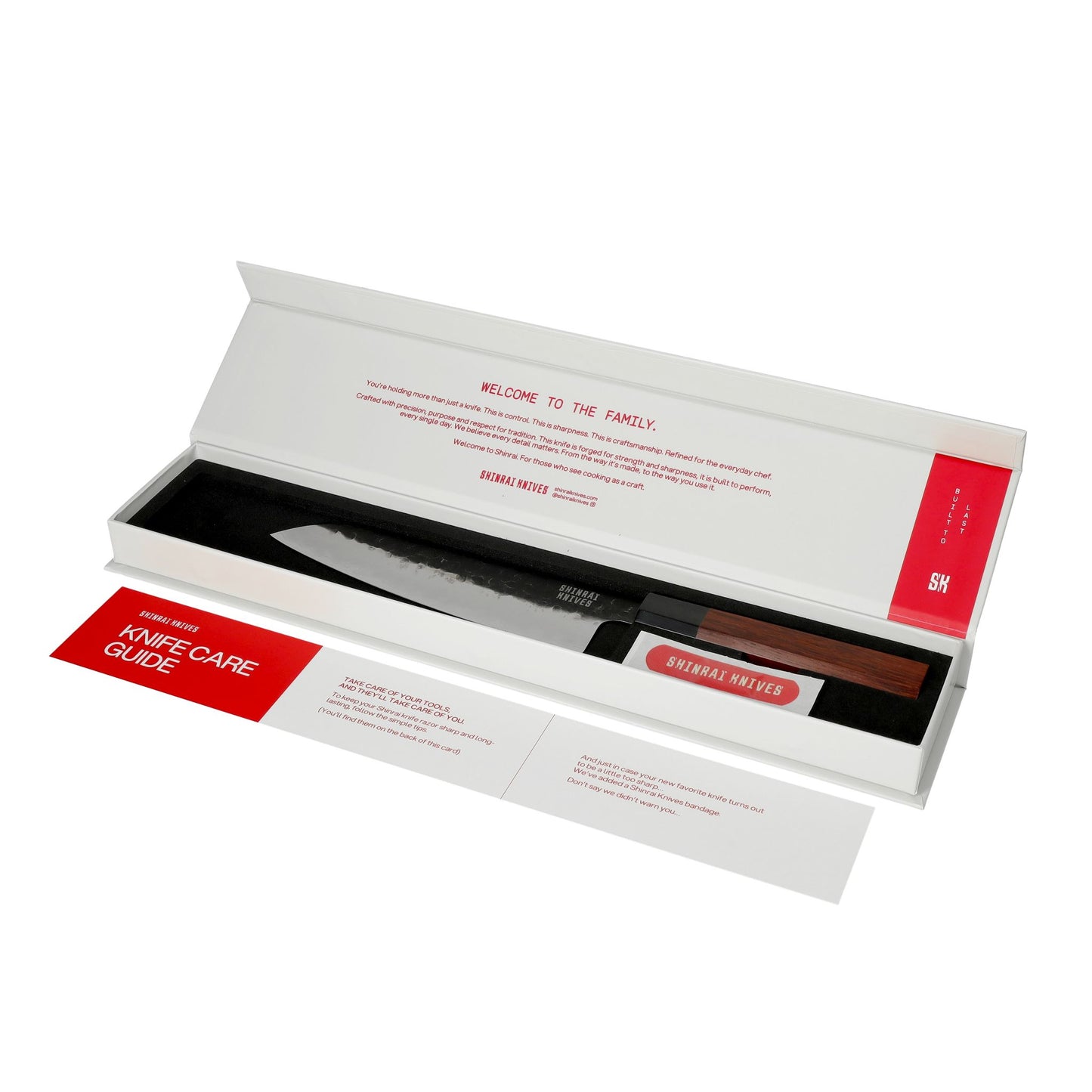 Shinrai Knives - Kurayami 7-delige Damascus Messenset