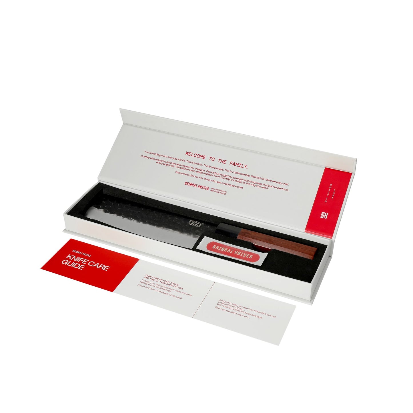 Shinrai Knives - Kurayami 7-delige Damascus Messenset