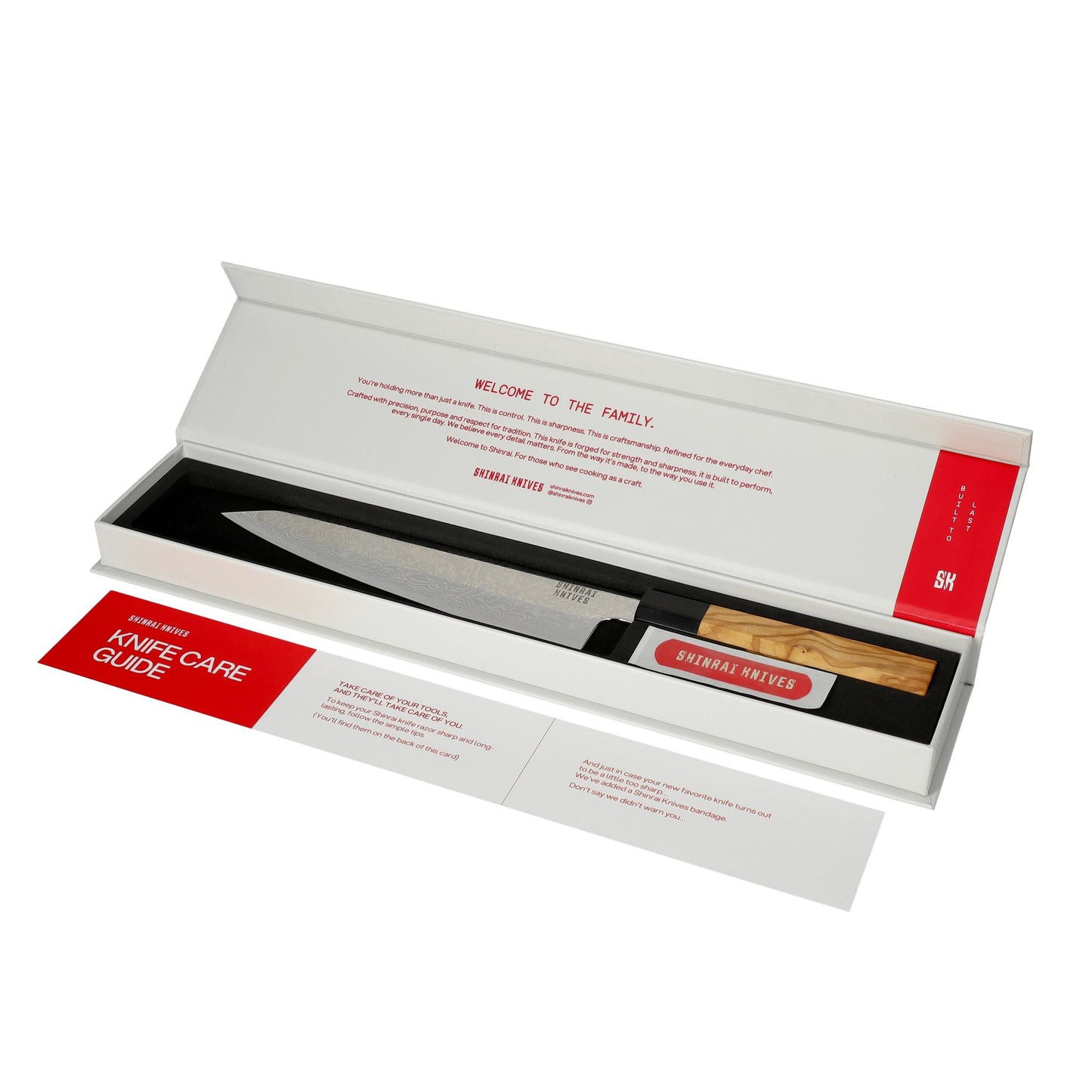 Shinrai Knives - Takumi Kaza 7-delige Damascus Messenset