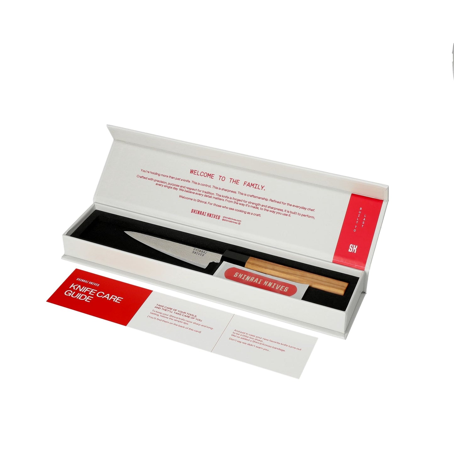 Shinrai Knives - Takumi Kaza 7-delige Damascus Messenset
