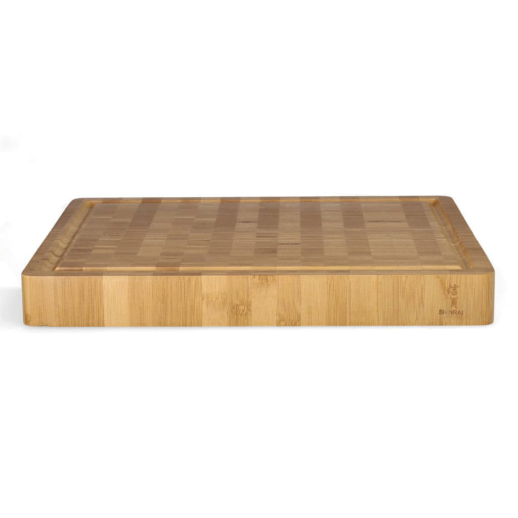 Shinrai Japan - Planche à découper de luxe en bois de bambou massif - 40 x 30 x 4,5 cm