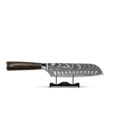 Shinrai Knives - Damascus Print 14-delige Messenset - Master collection XL set + Blok
