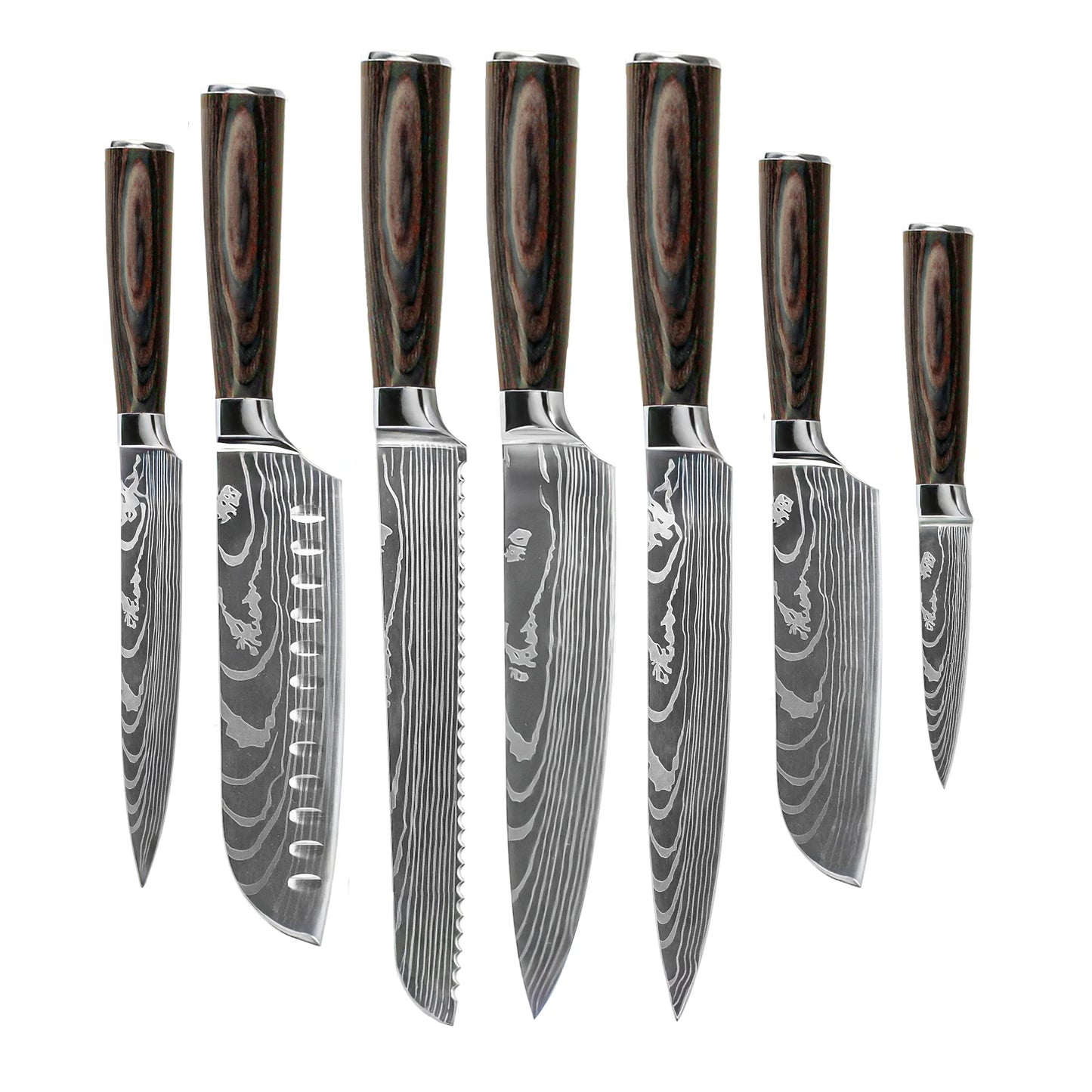 Shinrai Knives - Damascus Print Mega Bundel - All you need