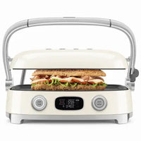 Smeg - Multifunctionele Grill  | Crème | Jaren 50 | Contactgrill