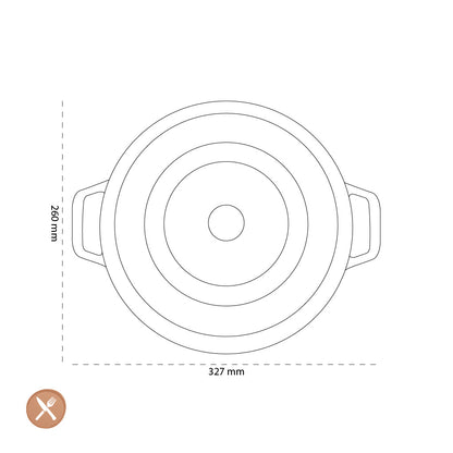 Staub - La Cocotte Braadpan 26 cm - Eucalyptus