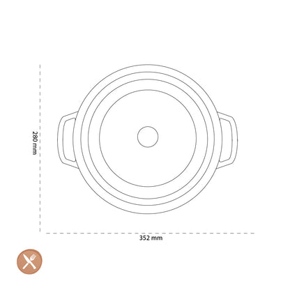 Staub - La Cocotte Braadpan 28 cm - Basilicum