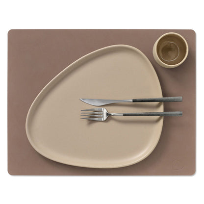 Lind DNA - Placemat Vierkant L Nupo Truffel