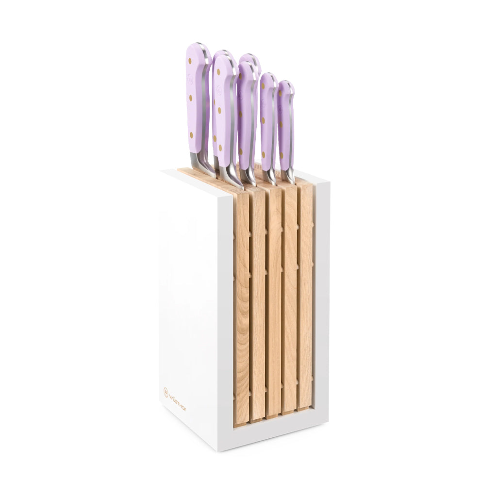 Wusthof - Classic Colour 7-delige messenset met blok Purple Yam