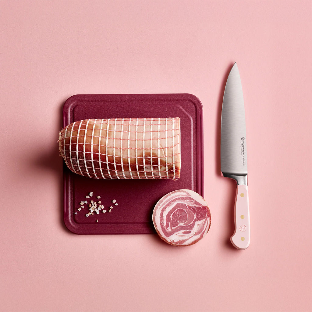 Wusthof - Classic Colour 7-delige messenset met blok Pink Himalayan Salt