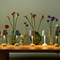 Lampe de table LED Addison Ross - Coquille festonnée - Rose - 28 cm