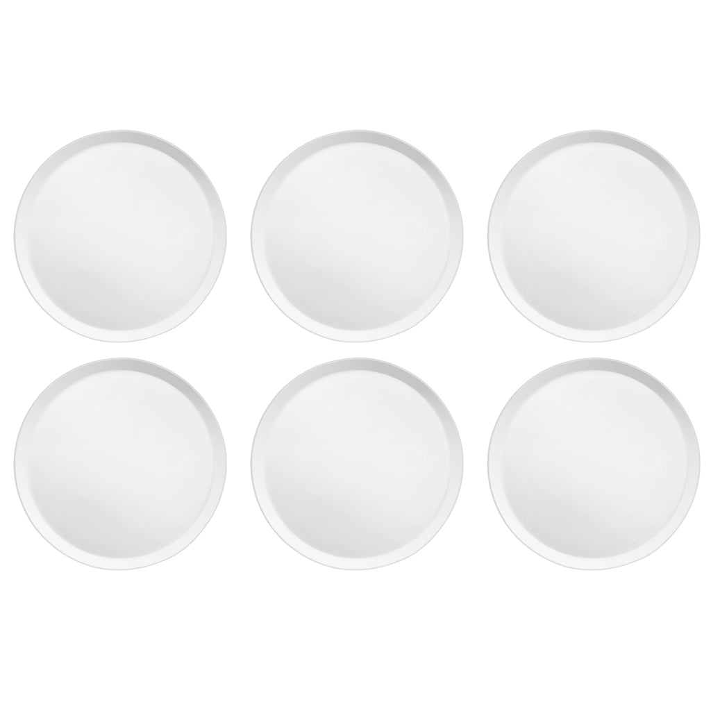 Médard de Noblat - Assiette plate Yaka Blanc 27 cm (lot de 6)