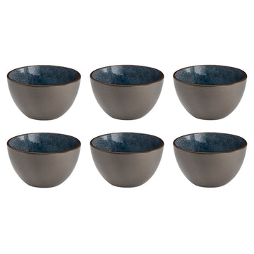 Medard de Noblat - Feeling Indigo Ontbijtkom 13 cm (set van 6)