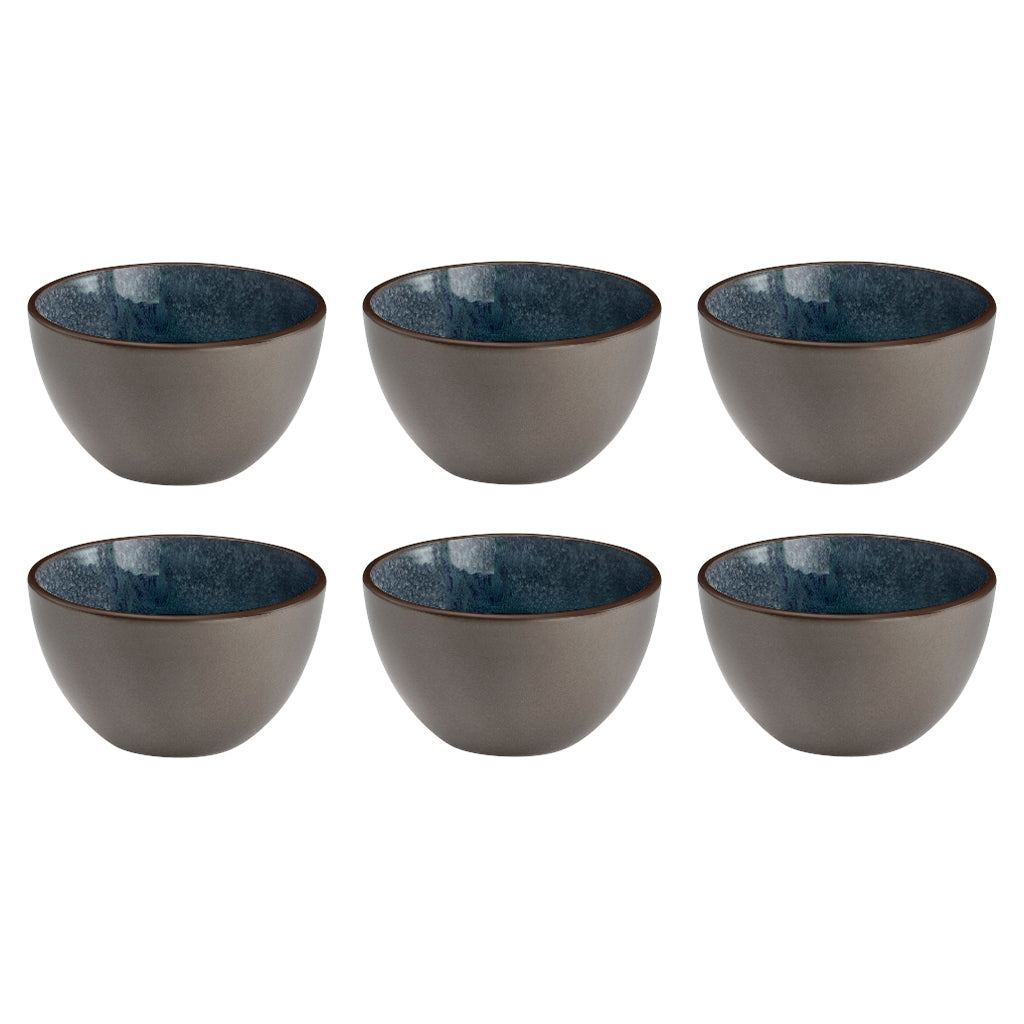 Médard de Noblat - Bol Petit Déjeuner Feeling Indigo 13 cm (lot de 6)