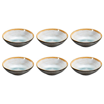 Medard de Noblat - Shadow Aqua Kleine Kommen 12 cm (set van 6)