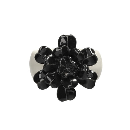 BYON - Rond de serviette Nénuphar - Ronds de serviette noirs BYON